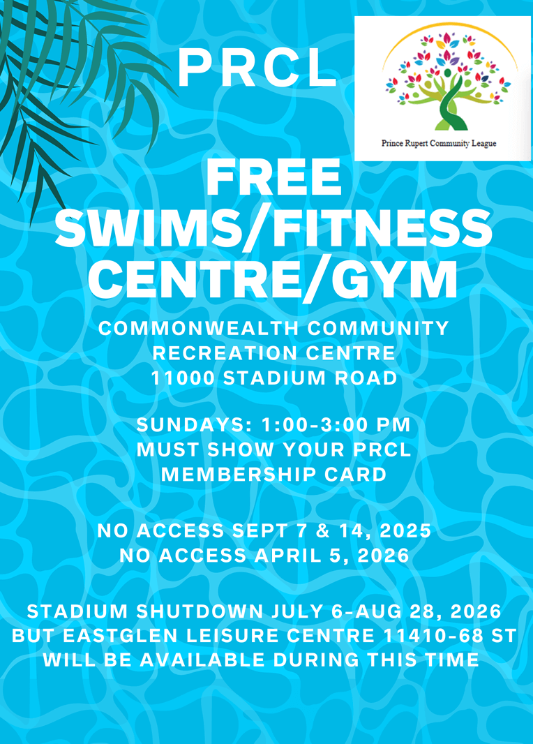 free swims, fitness centre, gym, edmonton